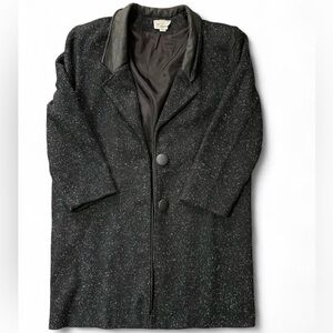 Stylish Black Speckled Coat